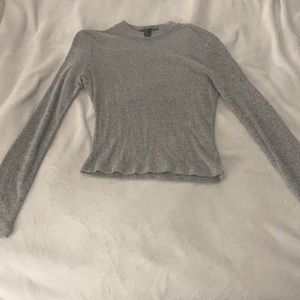 Long sleeve long crop top